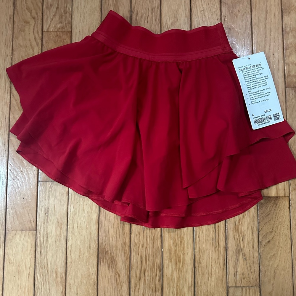 lululemon court rival skirt new with tags